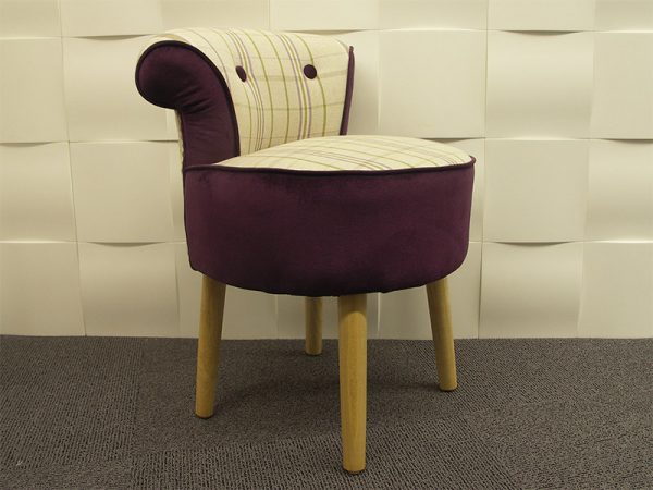 Fauteuil crapaud purple ecossais Athezza
