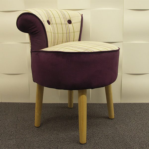 Fauteuil crapaud purple ecossais Athezza