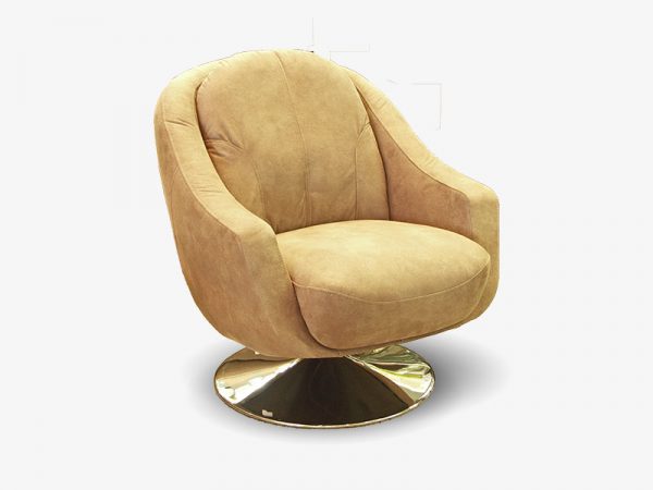 Fauteuil IVO pivotant taupe