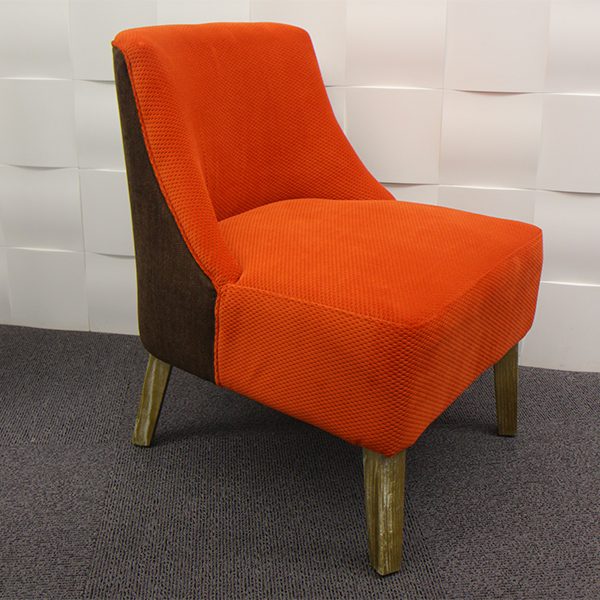 fauteuil Hanjel orange brun