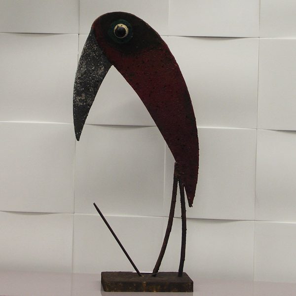 Sculpture Pélican Rouge Gilde