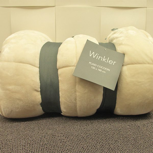 Plaid Cocoon Winkler Ivoire